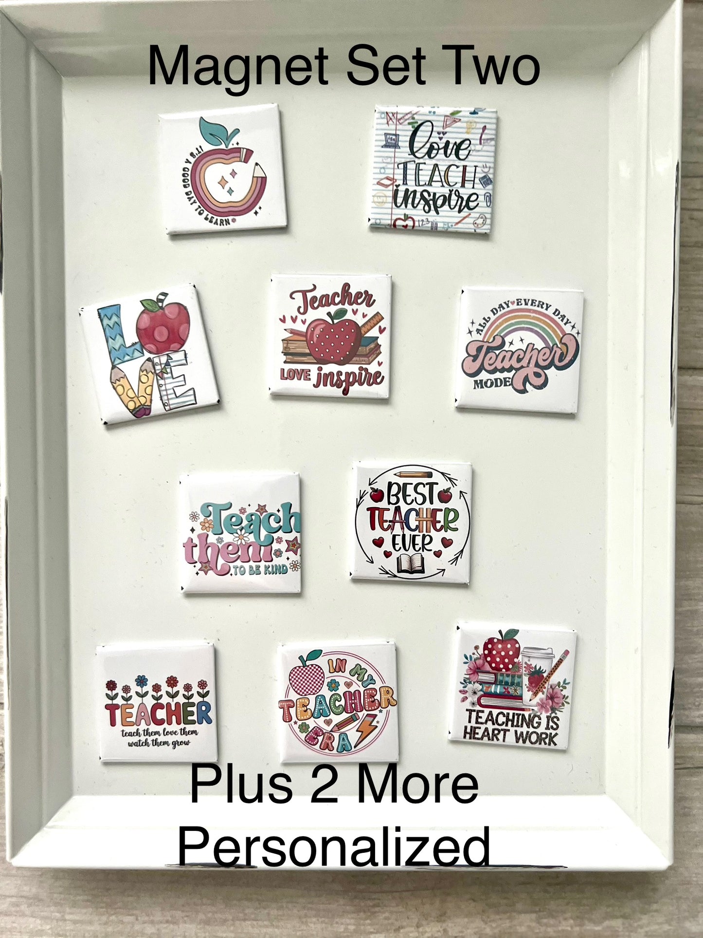 Teacher Magnet Set of 12 (Personalized)