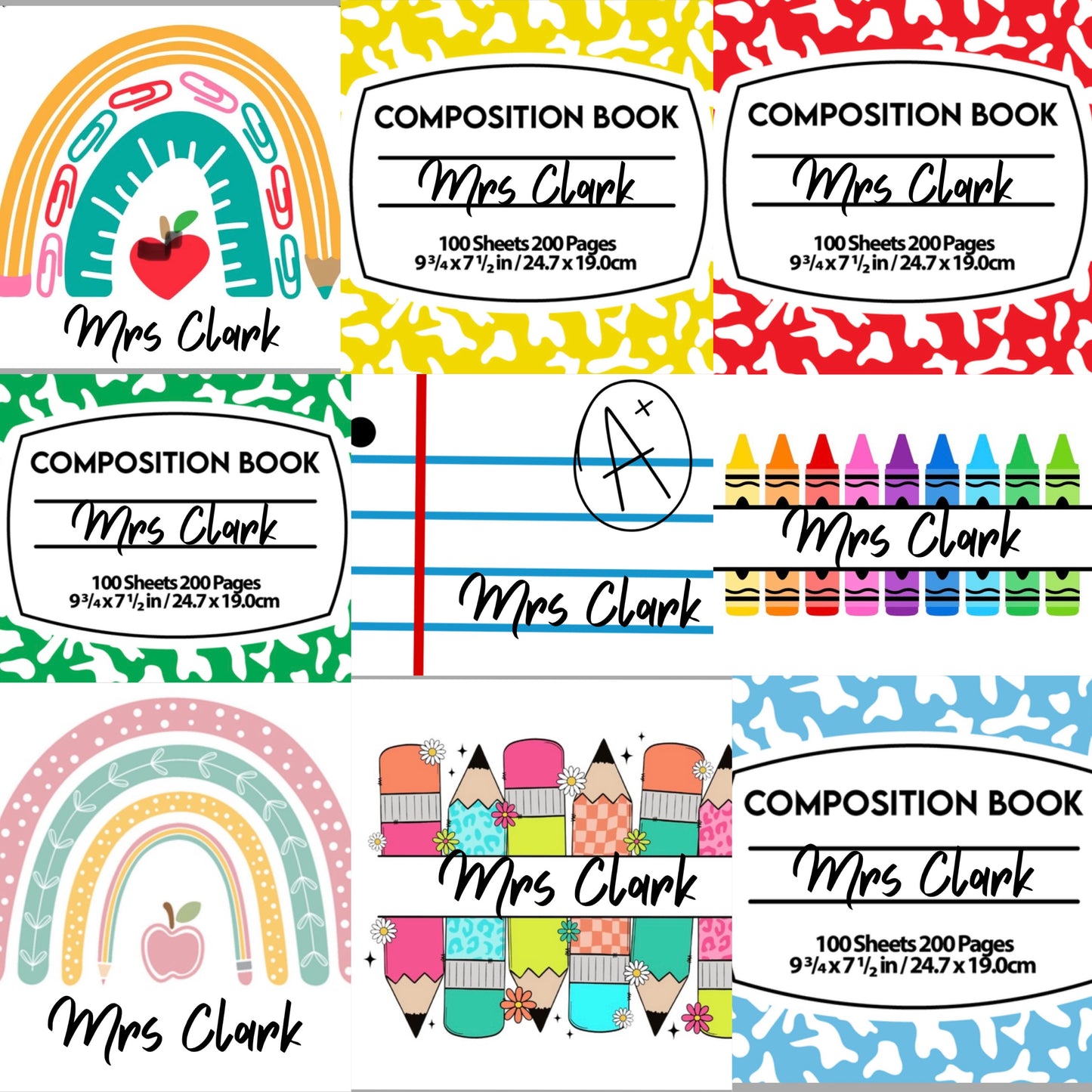Teacher Magnet Set of 12 (Personalized)