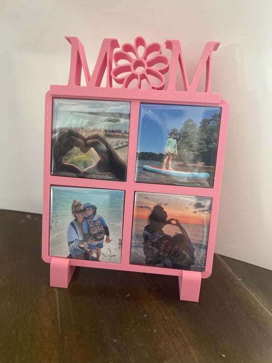 Mom Floral Multi Photo Frame (Magnets included) (Copy)