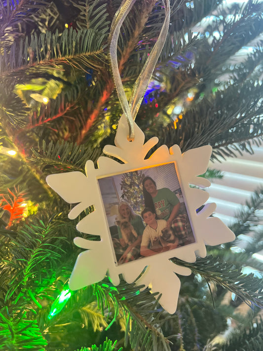 Snowflake Photo Ornament
