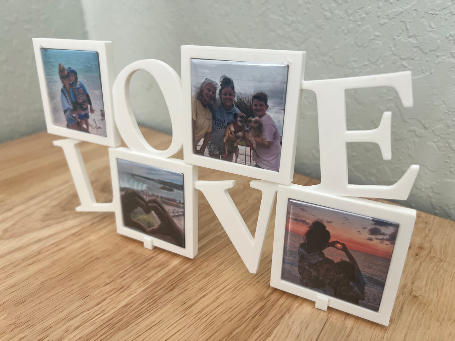 LOVE Multi Photo Frame (Magnets included)