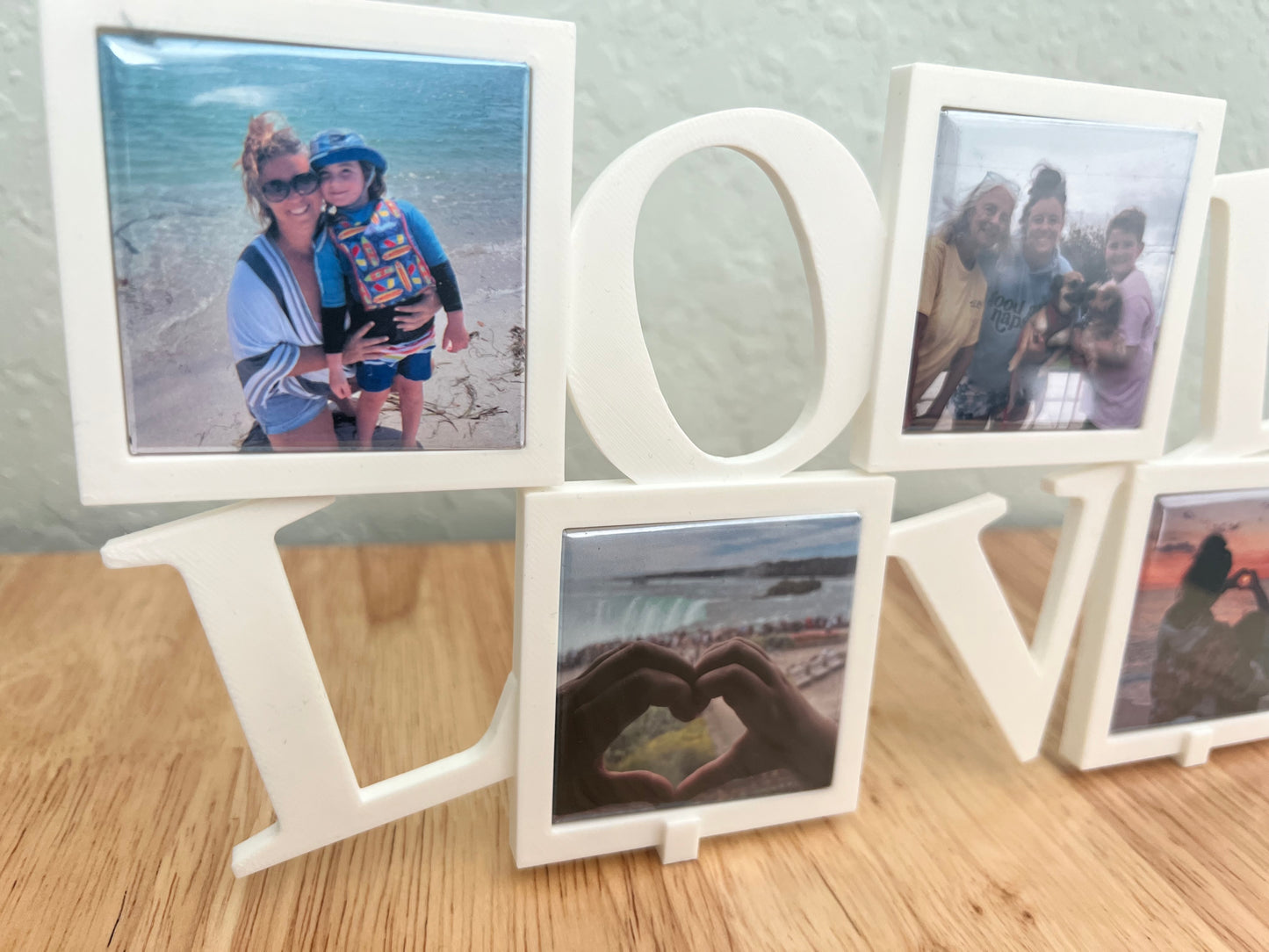 LOVE Multi Photo Frame (Magnets included)