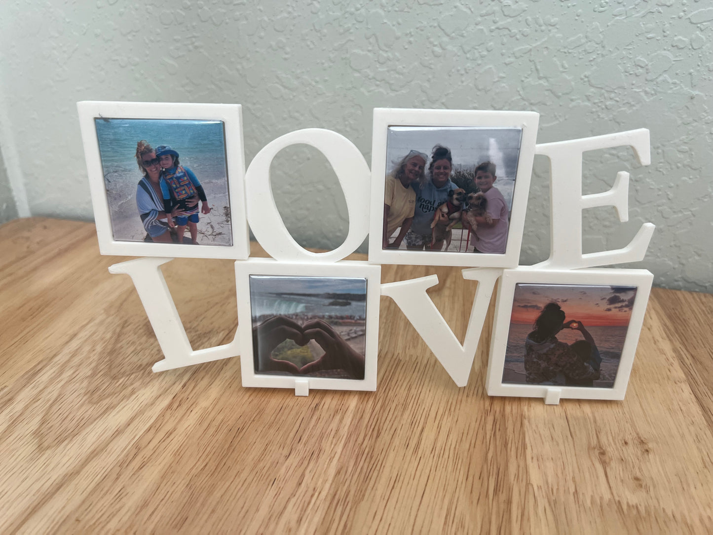 LOVE Multi Photo Frame (Magnets included)