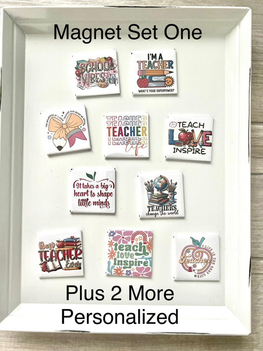 Teacher Magnet Set of 12 (Personalized)