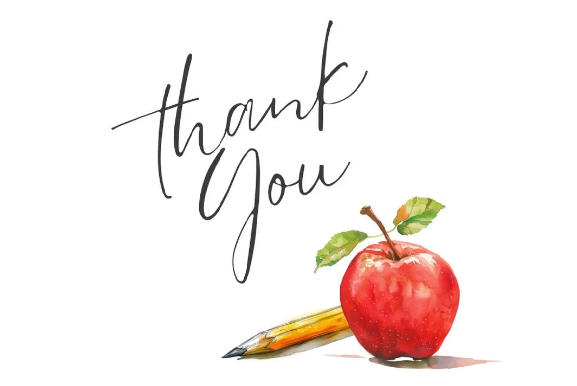 Personalized Thank you Notecards (Teacher)