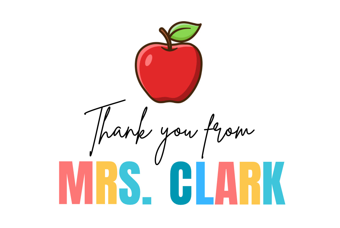 Personalized Thank you Notecards (Teacher)