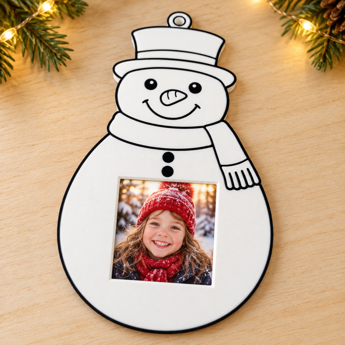Color & Gift Christmas Photo Magnet Ornament Gift Set