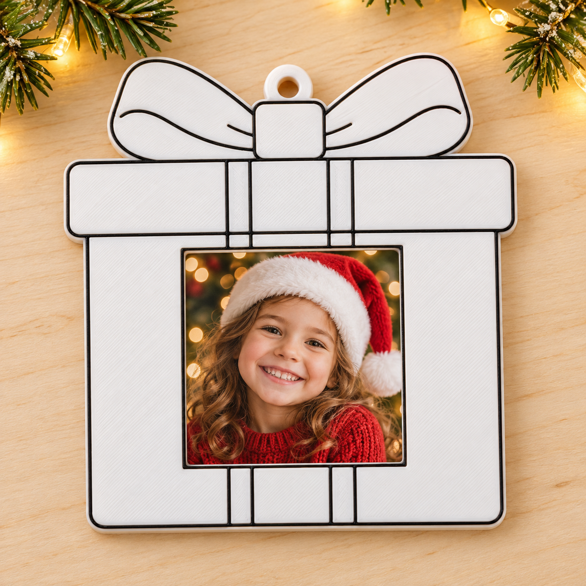 Color & Gift Christmas Photo Magnet Ornament Gift Set