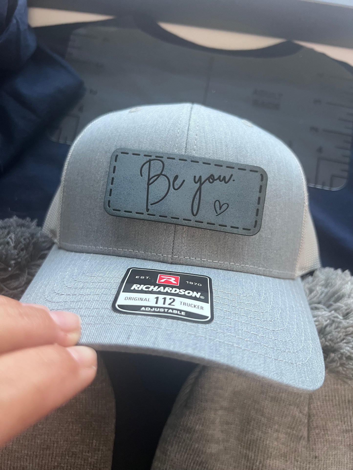 Leather Patch Snap Back Trucker